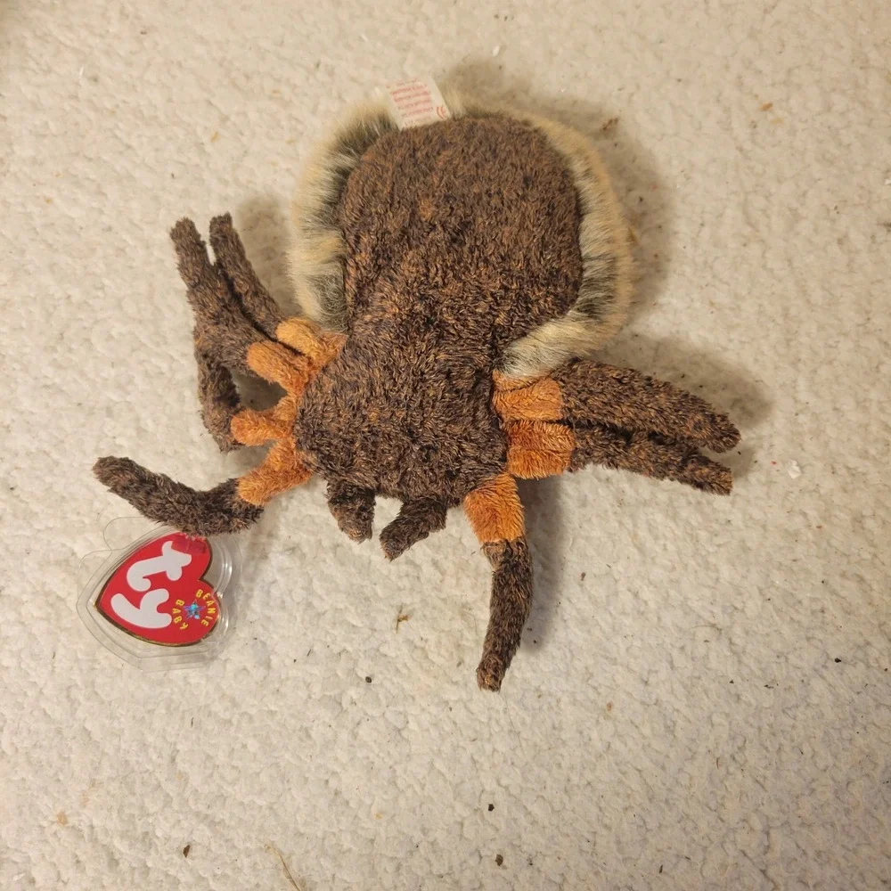 Ty Beanie Baby Hairy the Spider Brown Tarantula Plush‎ 2000 with Tags 4310